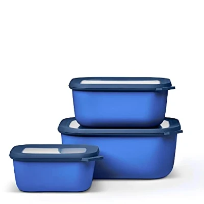 Afbeelding van Mepal Multikom Cirqula vershouddoos set 750 + 1500 3000 ml Rechthoekig Vivid blue