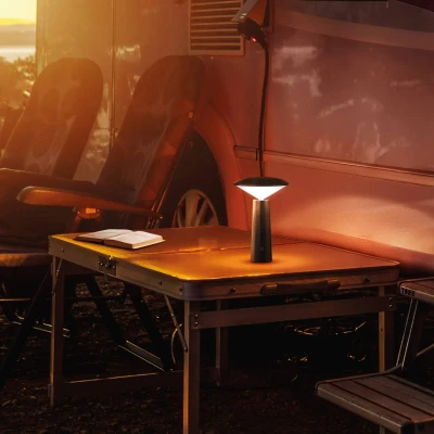 Afbeelding van Pinto LED tafellamp, CCT, zwart