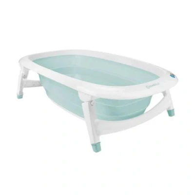 Image de Badabulle Baignoire Pliable, 35L, Super Compact, Bouchon De Vidange Témoin Chaleur, Design Ludique