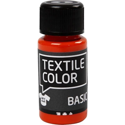 Afbeelding van Textielverf Kledingverf Oranje Basic Textile Color Creotime 50 ml