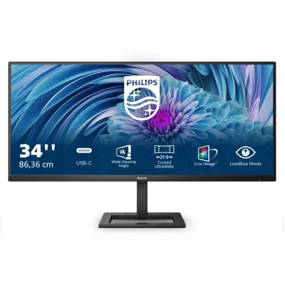 Afbeelding van Monitor Philips 346E2LAE/00 34&quot; VA LCD Flicker free 100 Hz