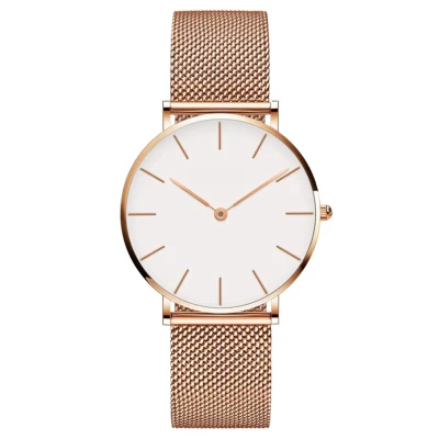 Afbeelding van Tyme Dames Horloge 36mm Wit/Rosékleurig Horloges voor Vrouwen &amp; Meisjes Polshorloge Uurwerk met Cadeauverpakking