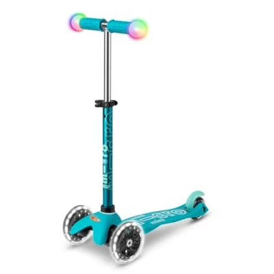 Afbeelding van Micro Mini Deluxe Magic step / scooter in de kleur aqua voor kinderen vanaf 2+ max 50 kg