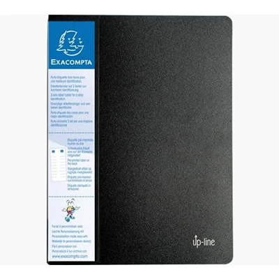 Image de Porte Vues Exacompta polypropylène 8/10e 80 Noir