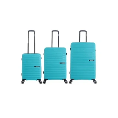 Afbeelding van Saxoline Fiesta Harde Koffer Set / Trolley Reiskoffer (S/M/L) Turkoois