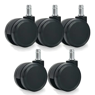 Afbeelding van Set van 5 universele wielen voor fauteuil, 60 mm, zwart