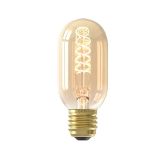 Afbeelding van LED lamp E27 Buis Calex (3.8W, 250lm, 2100K, Dimbaar, Goud)