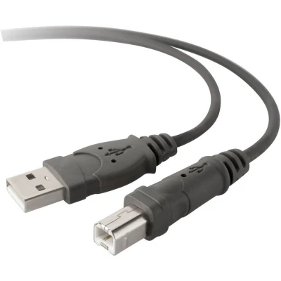 Afbeelding van Belkin USB kabel 2.0 A stekker, B stekker 3.00 m Grijs F3U133b10