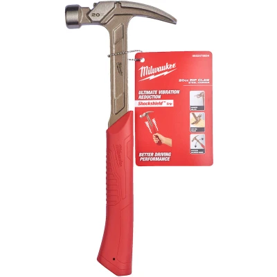 Afbeelding van MILWAUKEE 4932478654 klauwhamer met Shockshield grip recht 570g