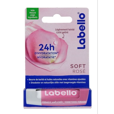 Afbeelding van Labello Lippen Balsem Soft Rose, 4,8 Gram