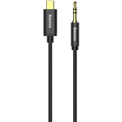 Afbeelding van Baseus USB C naar 3.5mm Jack Uitgang (male) Kabel 1.2 Meter Zwart