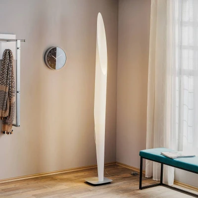Afbeelding van Kundalini Shakti Vloerlamp gesatineerd, wit