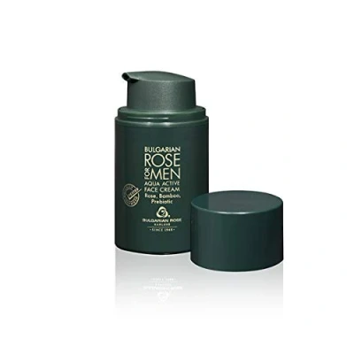 Afbeelding van Aqua active face cream Rose For Men Verzachtende dag /nachtcrème voor mannen met bamboe extract, olijfolie en 100% natuurlijke Bulgaarse rozenolie rozenwater Vaderdag cadeau