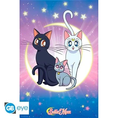 Image de Poster Maxi Sailor Moon Luna, Artémis et Diana