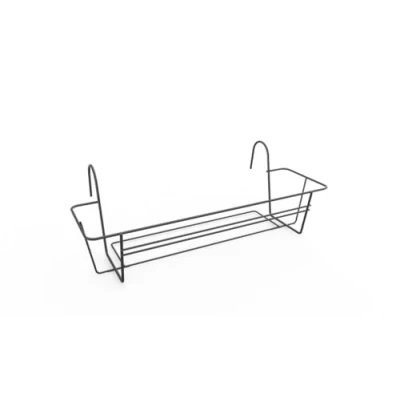 Afbeelding van Green basics/berlin balkonrek 80cm antraciet elho