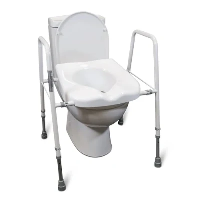 Afbeelding van Solo President breedte Toiletframe verstelbare toiletbril en frame