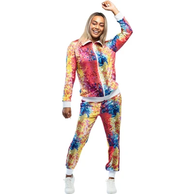 Afbeelding van Boland Disco babe trainingspak dames multicolor maat M