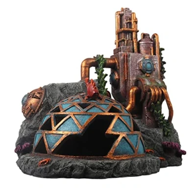 Afbeelding van Aqua Della Aquariumdecoratie Vissen Steampunk Basis Action Air L 25,7x21,2x26,5cm Meerkleurig 1st