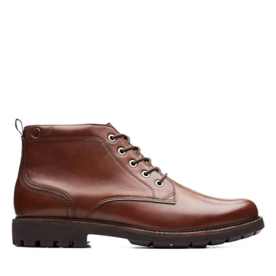 Afbeelding van Clarks Batcombe MIX G Veterboots, Heren, Maat: 43, Dark tan lea Leer