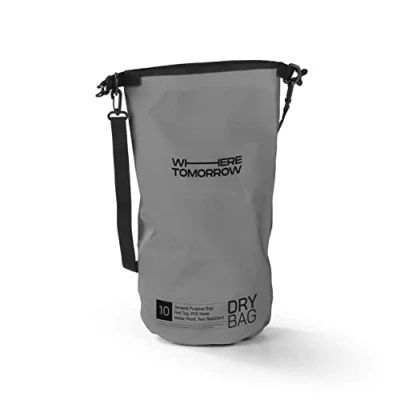 Afbeelding van Where Tomorrow PVC dry bag Style 01 10L grijs