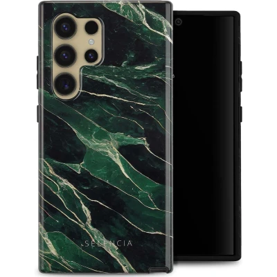 Afbeelding van Selencia Hoesje Geschikt voor Samsung Galaxy S24 Ultra Vivid Backcover Chic Marble Quartz