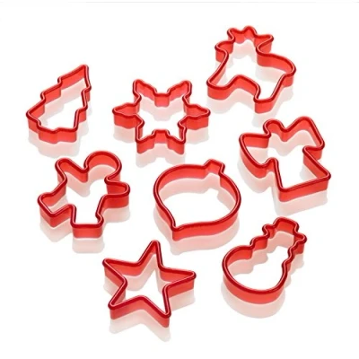 Image de Lurch 10520 kit de 8 emporte pièces noël rouge