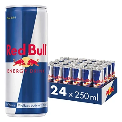 Image de Red Bull Energy Drink Lot de 24 x 250 ml I Boisson énergétique gazeuse Appréciée dans le monde entier par les meilleurs athlètes Stimule corps et l&#039;esprit