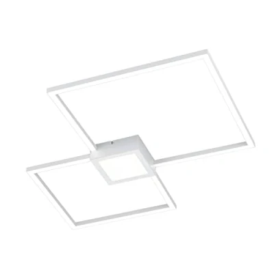Afbeelding van Trio leuchten LED Plafondlamp 28W Natuurlijk Wit 4000K Dimbaar Vierkant Aluminium
