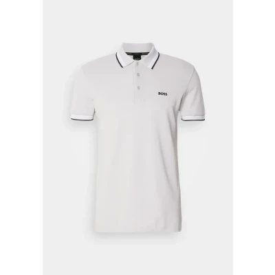 Afbeelding van BOSS Paddy Poloshirt, Heren, Maat: Small, Light pastel grey