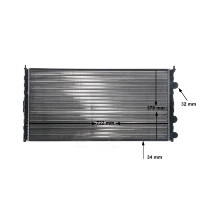 Afbeelding van MAHLE ORIGINAL CR 417 000S Radiateur voor voertuigen met/zonder airco 722 377 34 Koelribben mechanisch gelast VOLKSWAGEN: Passat B3/B4 Saloon