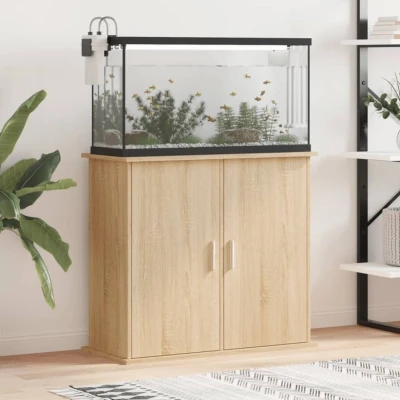 Afbeelding van vidaXL Aquariumstandaard 81x36x73 cm bewerkt hout sonoma eikenkleurig
