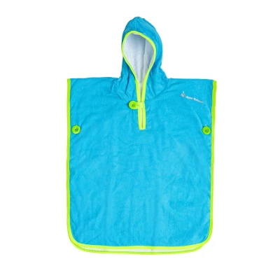 Afbeelding van Aquasphere Baby Towel Poncho Kinderen Blauw/Groen