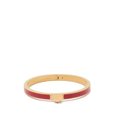 Afbeelding van kate spade new york Heart YOU Hinged Bangle Armband, Dames, Maat: One Size, Red