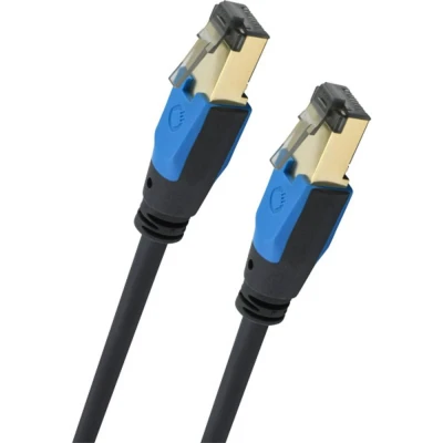 Afbeelding van Oehlbach D1C19358 RJ45 Netwerkkabel, patchkabel CAT 8.1 15.00 m Zwart 1 stuk(s)