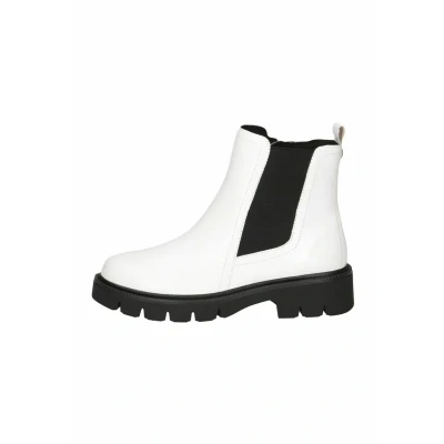 Afbeelding van Caprice Korte laarzen, Dames, Maat: 36, White naplak Leer en textiel