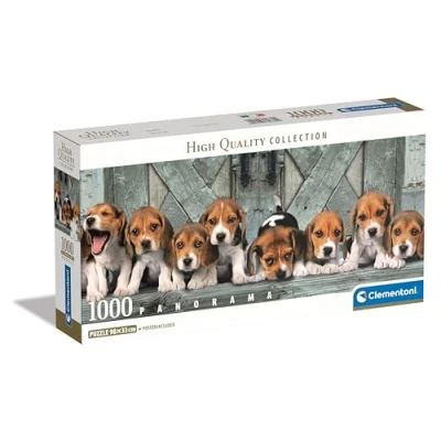 Afbeelding van Clementoni Panorama Puzzel Beagles 1000 Stukjes