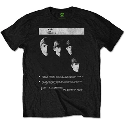 Afbeelding van The Beatles With 8 Track Heren T shirt S Zwart
