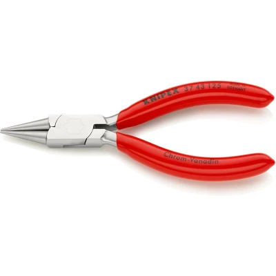 Afbeelding van KNIPEX 37 43 125 grijptang voor fijnmechanica met kunststof bekleed verchroomd mm