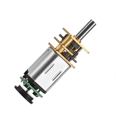 Afbeelding van DC6V tandwielmotor met magnetische encoder, gelijkstroommotor, versnellingsbak, motorreductor 2 W, GBMQ GM12BY20 (6 V, 70 rpm)