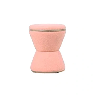 Afbeelding van Leitmotiv Poef Gustar Roze 38.5x38.5x43cm Scandinavisch