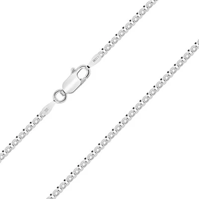 Afbeelding van Planetys Jaseron schakelketting 2 mm zilver 925/1000 gerhodineerd 40 45 50 55 60 65 70 cm, Sterling Zilver, Zonder steen