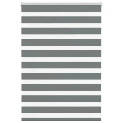 Afbeelding van vidaXL Zebra rolgordijn 95x100 cm stofbreedte 90,9 donkergrijs