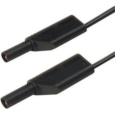 Afbeelding van SKS Hirschmann MLS SIL WS 50/1 Veiligheidsmeetsnoer [Banaanstekker 4 mm Banaanstekker mm] 0.50 m Zwart 1 stuk(s)