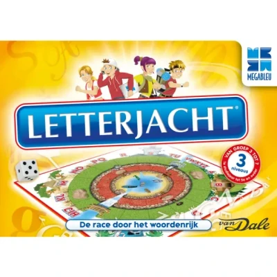Afbeelding van Megableu Letterjacht Bordspel voor Familie en Kinderen Van Dale Woordenboek