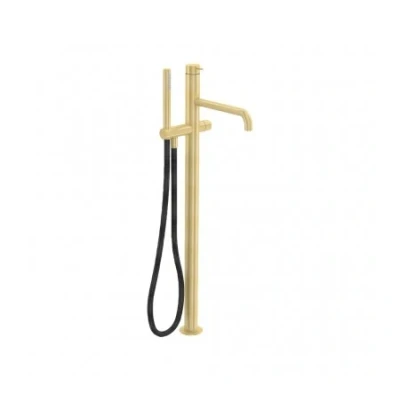 Afbeelding van Waterevolution Flow vrijstaande badkraan met handdouche Light Gold T133WGE