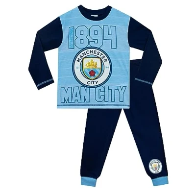 Afbeelding van Manchester City F.C. pyjama voor jongens, voetbalpyjama, officiële herenstad Blauw