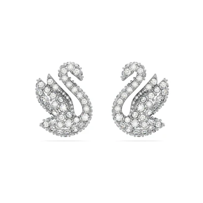 Afbeelding van Swarovski dames ICONIC SWAN PE XXS CRY/RHS in de kleur Zilver