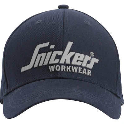 Afbeelding van Snickers 9041 Logo Cap Donker Blauw/Zwart