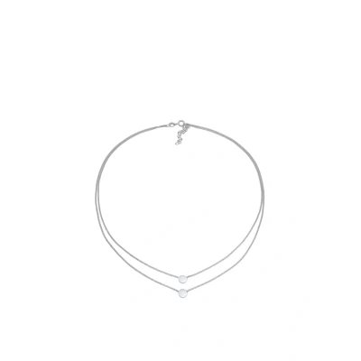 Afbeelding van Elli Choker Layer LOOK Ketting, Dames, Maat: 36, Silber