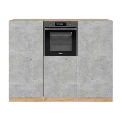 Afbeelding van Vicco Keukenblok R Line, Beton/gouden eik, 180 cm zonder werkblad